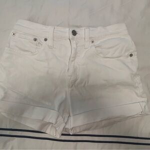 J. Crew White Denim Shorts Size 25